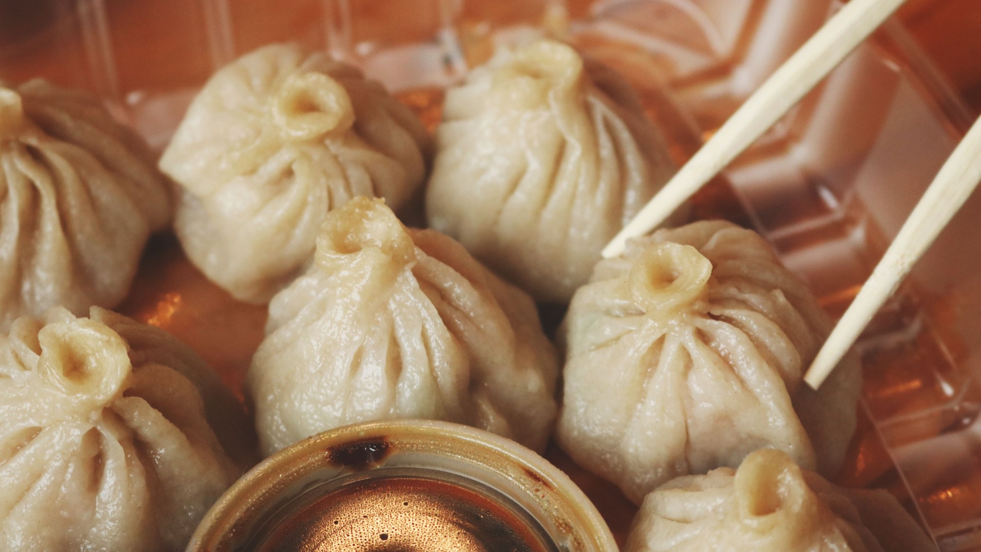 Traditionelle Xiaolongbao Teigtaschen